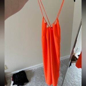 ORANGE MINI DRESS